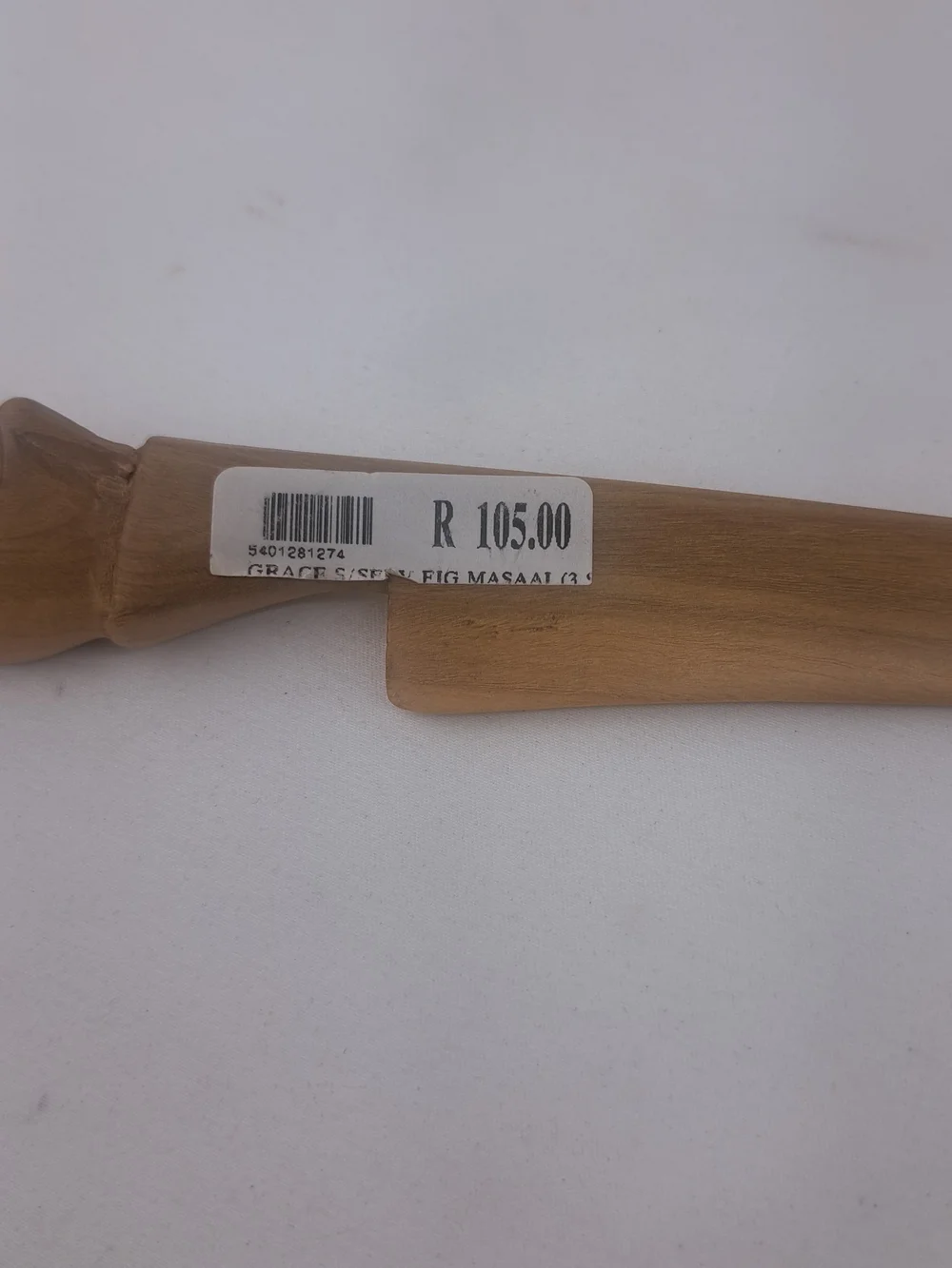 Hand-Carved Wooden Salad Servers Set - Natural Brown